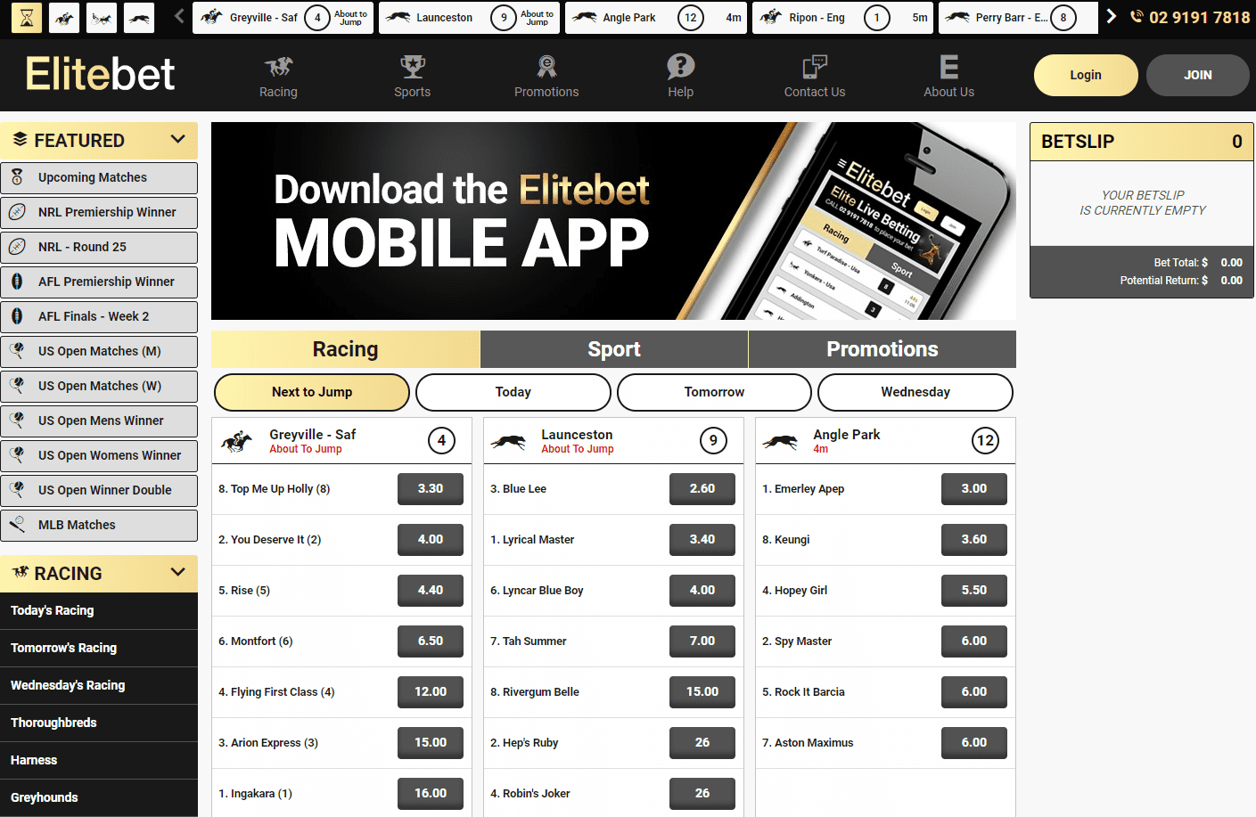 elitebet betting site